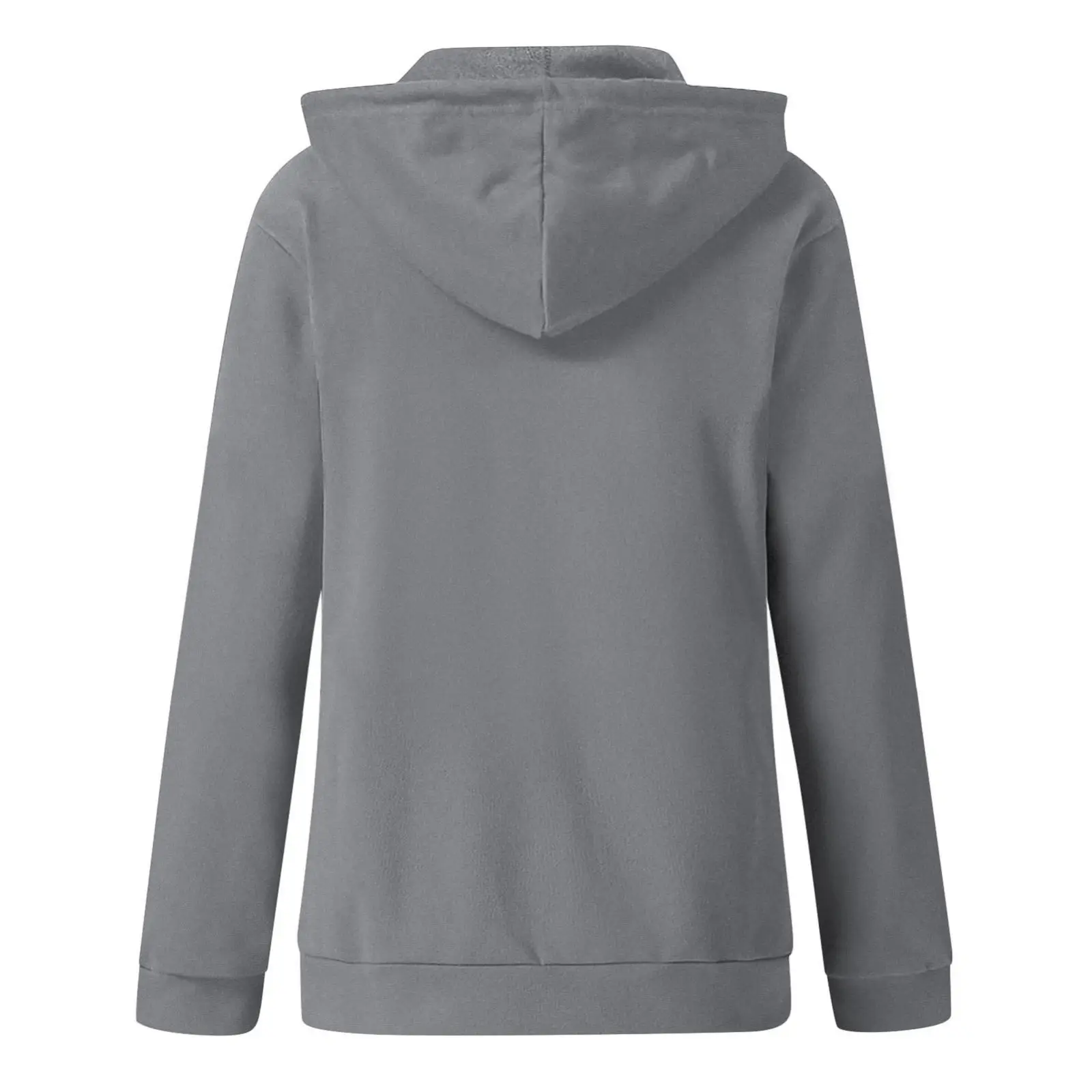 Green Zipper Hoodie Sweatshirt Women Long Sleeve Drawstring — feature 33