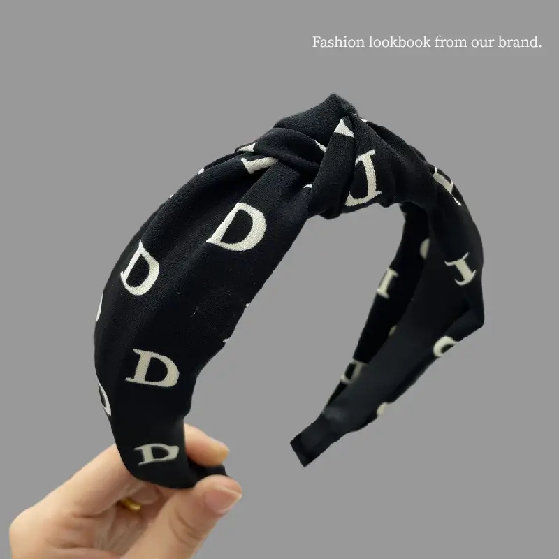 Black Butterfly Print Hair Hoop for Girls - Image 10