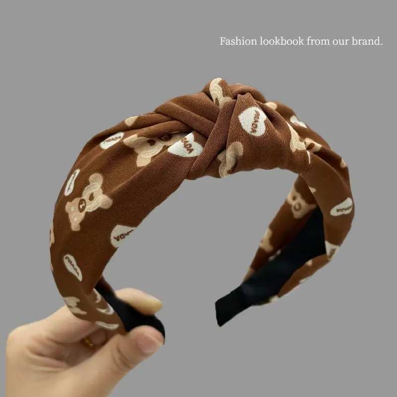 Black Butterfly Print Hair Hoop for Girls - Image 2