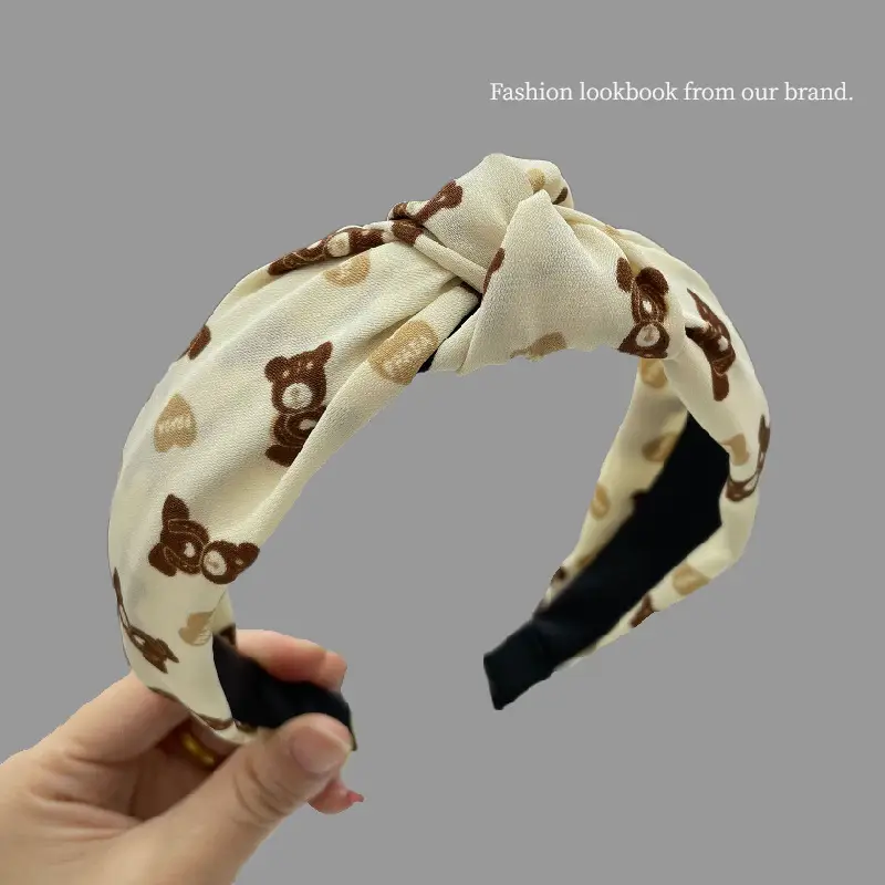 Black Butterfly Print Hair Hoop for Girls - Image 3