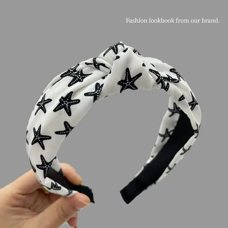 Black Butterfly Print Hair Hoop for Girls - Image 5