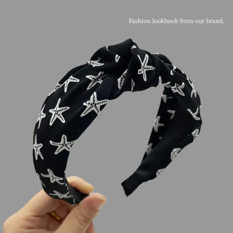 Black Butterfly Print Hair Hoop for Girls - Image 6