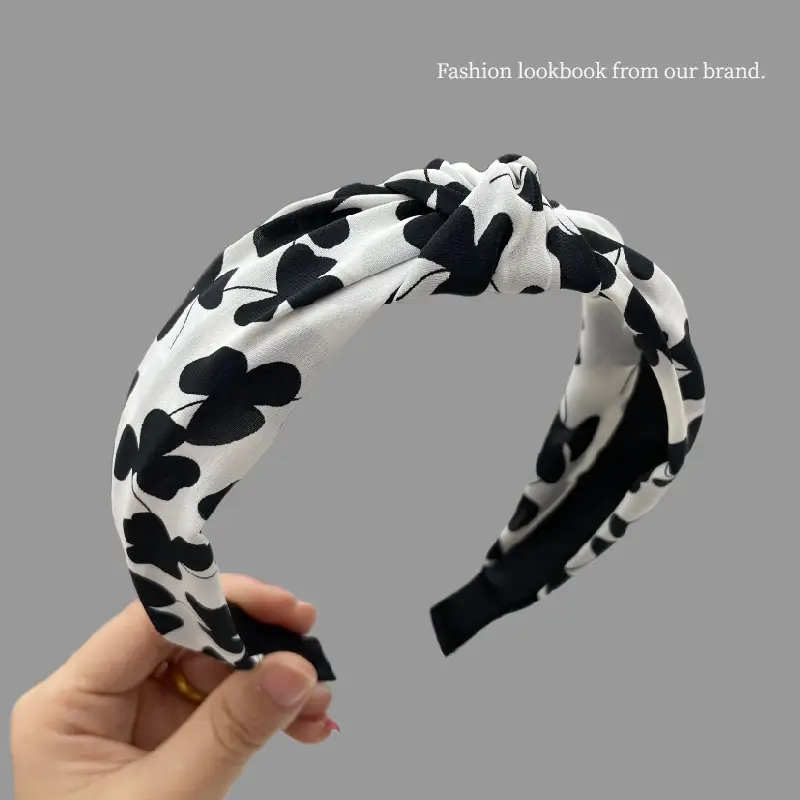 Black Butterfly Print Hair Hoop for Girls - Image 7
