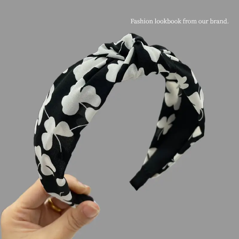 Black Butterfly Print Hair Hoop for Girls - Image 8