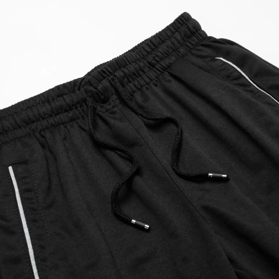 Men Slim Fit Casual Trousers Grey Black Quick Dry - Image 7