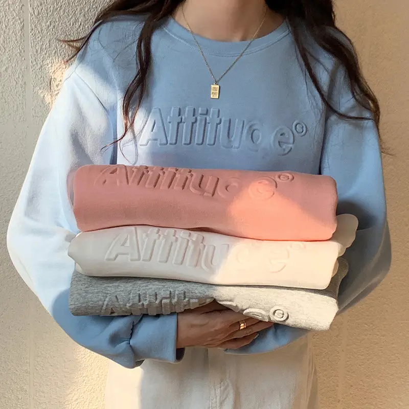 White Long Sleeve Korean Style Women's Sweater - Image 8