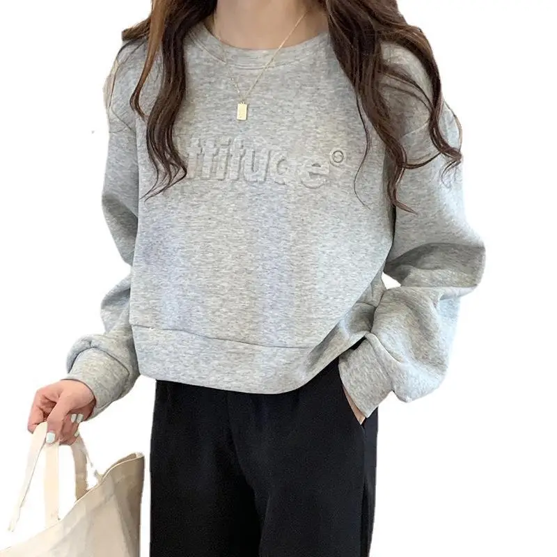 White Long Sleeve Korean Style Women's Sweater - Image 9