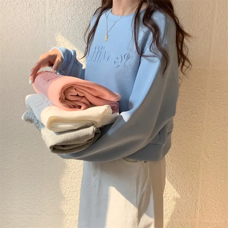 White Long Sleeve Korean Style Women's Sweater — feature 12