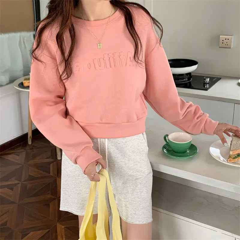 White Long Sleeve Korean Style Women's Sweater — feature 26
