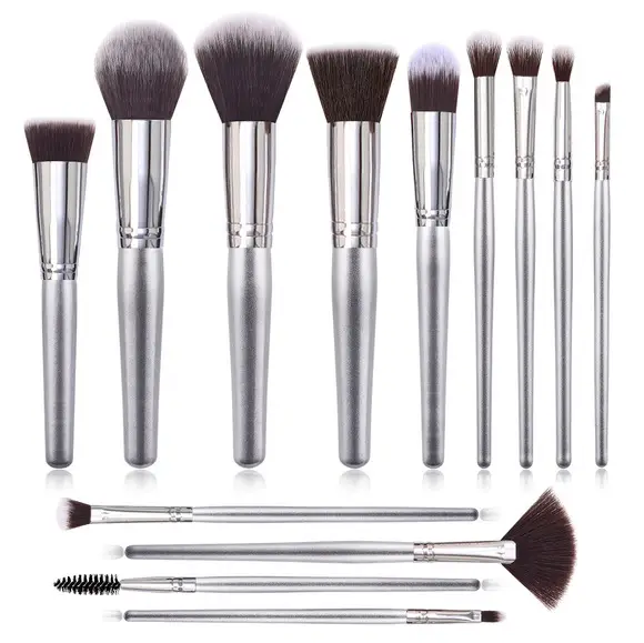 12 Champagne Gold Makeup Brushes Set for Women — feature 14