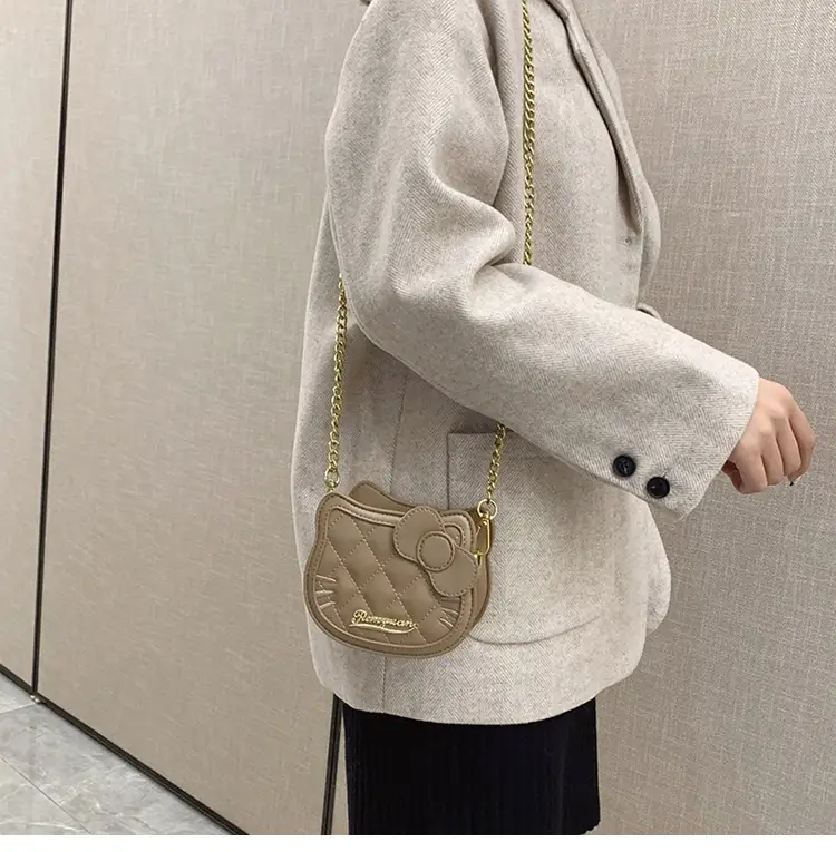 Pink Quilted Chain Crossbody Bag for Women — feature 12