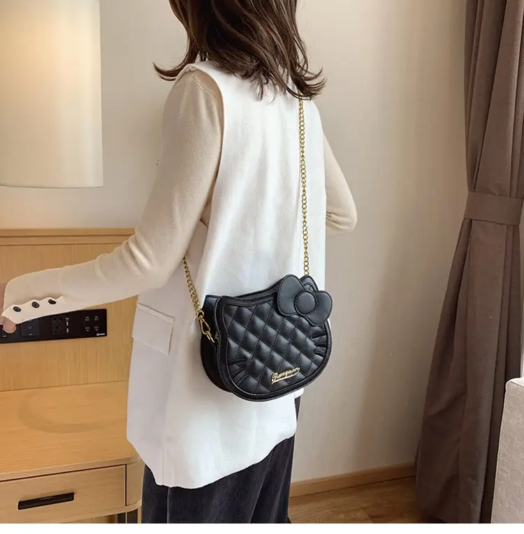 Pink Quilted Chain Crossbody Bag for Women — feature 6