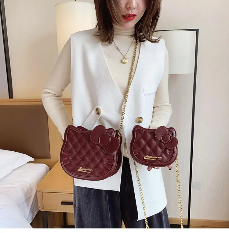 Pink Quilted Chain Crossbody Bag for Women — feature 7