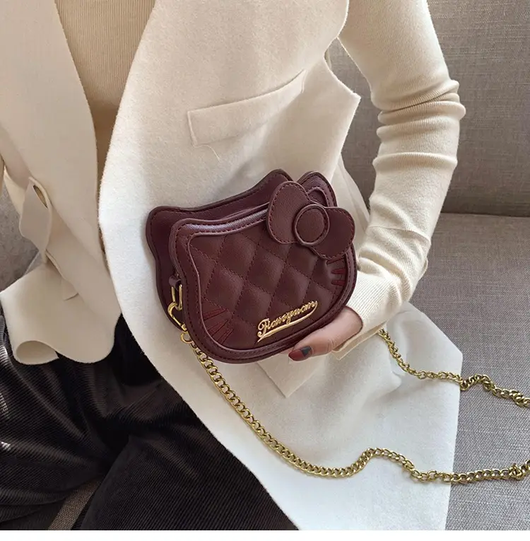 Pink Quilted Chain Crossbody Bag for Women — feature 8