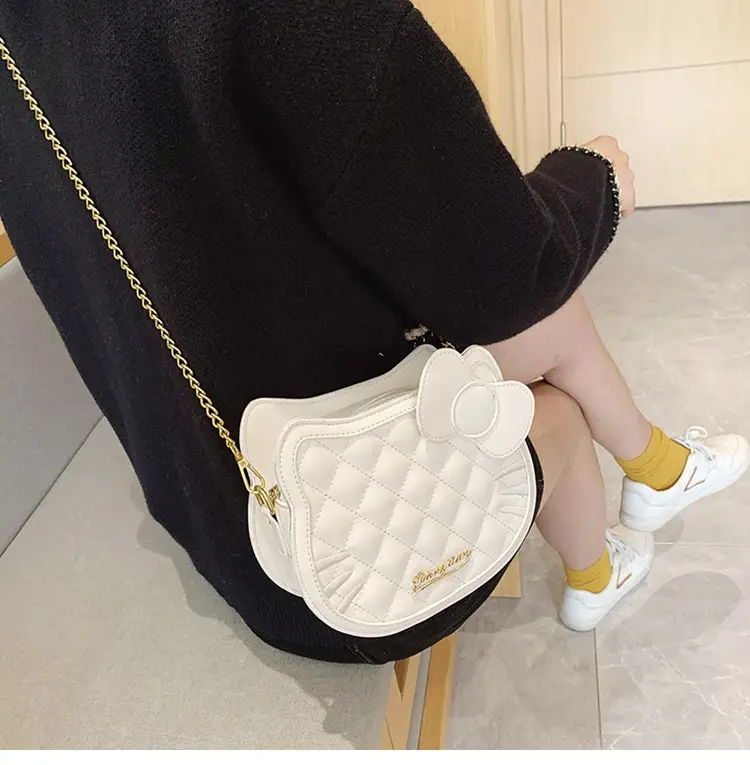 Pink Quilted Chain Crossbody Bag for Women — feature 9