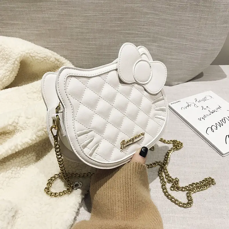 Pink Quilted Chain Crossbody Bag for Women - Image 2