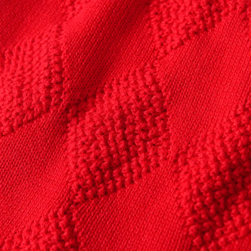 Red Knitted Strap Bag for Baby Girls One Year