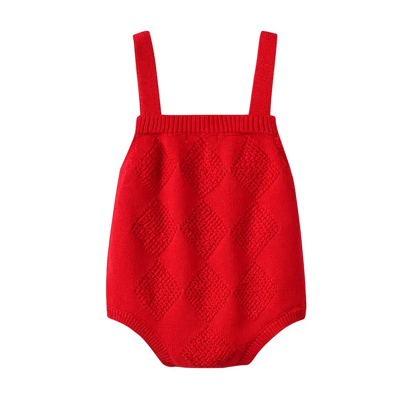Red Knitted Strap Bag for Baby Girls One Year