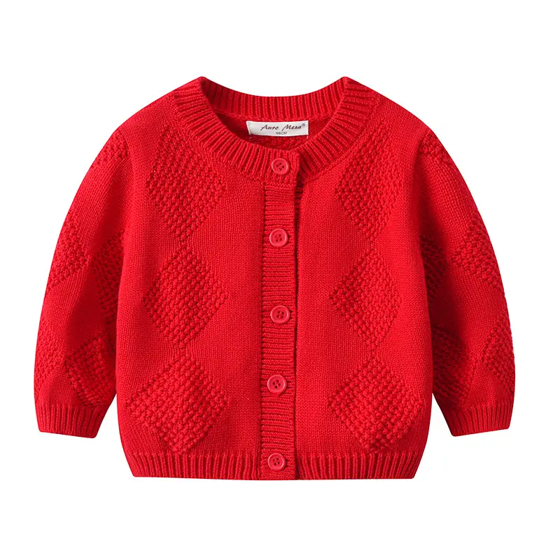Red Knitted Strap Bag for Baby Girls One Year