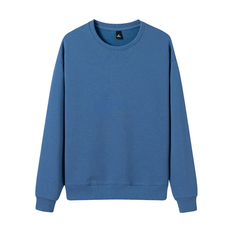 Purple Cotton Round Neck Sweatshirt for Men Women 380g