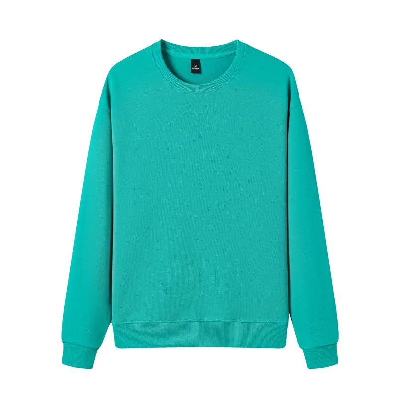 Purple Cotton Round Neck Sweatshirt for Men Women 380g