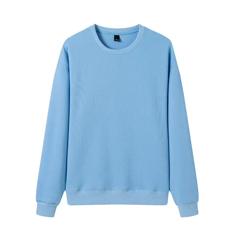 Purple Cotton Round Neck Sweatshirt for Men Women 380g