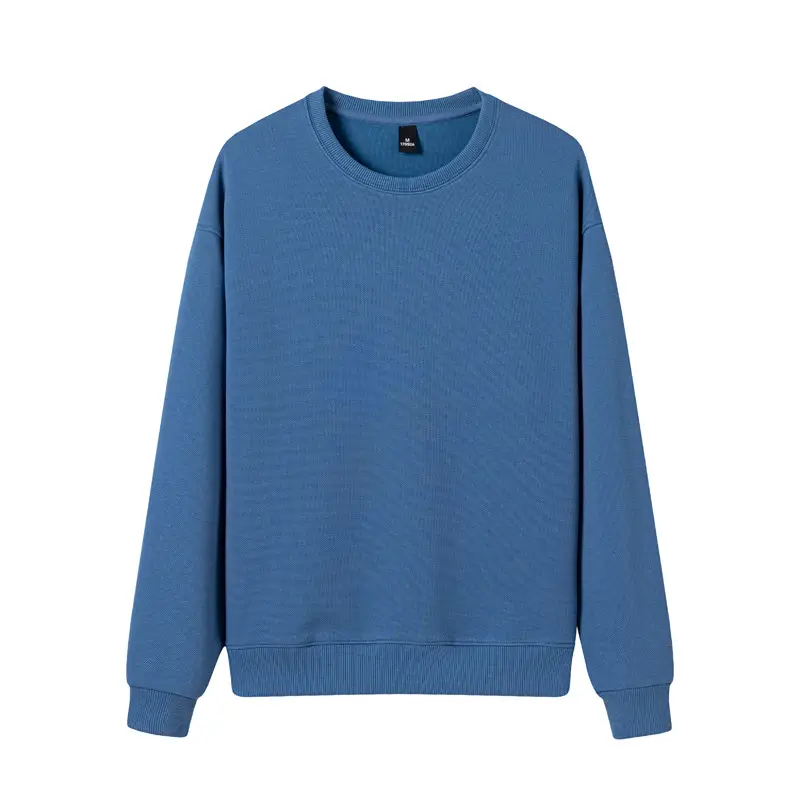 Purple Cotton Round Neck Sweatshirt for Men Women 380g