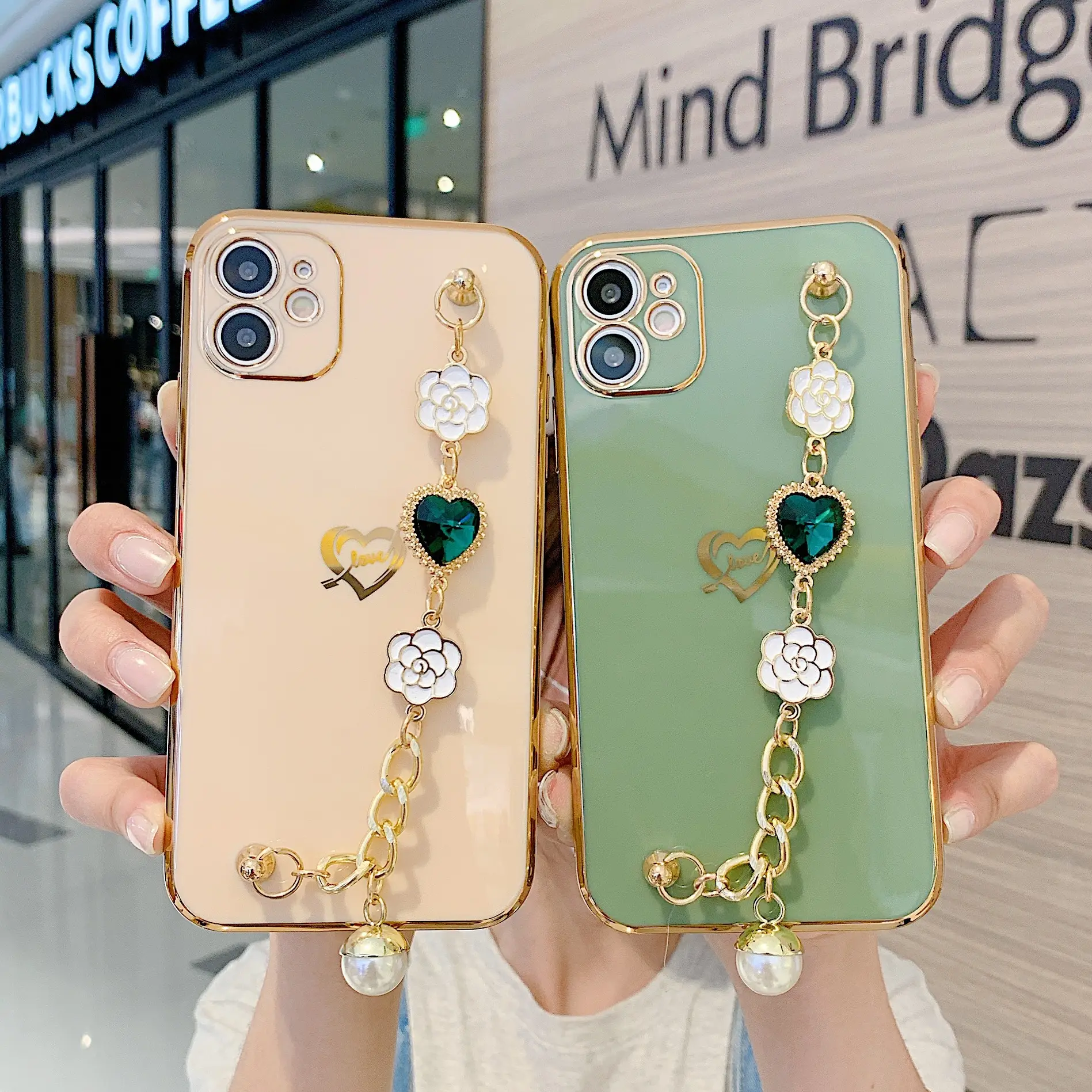 Purple Gold Plated iPhone Case with Love Bracelet - Image 12