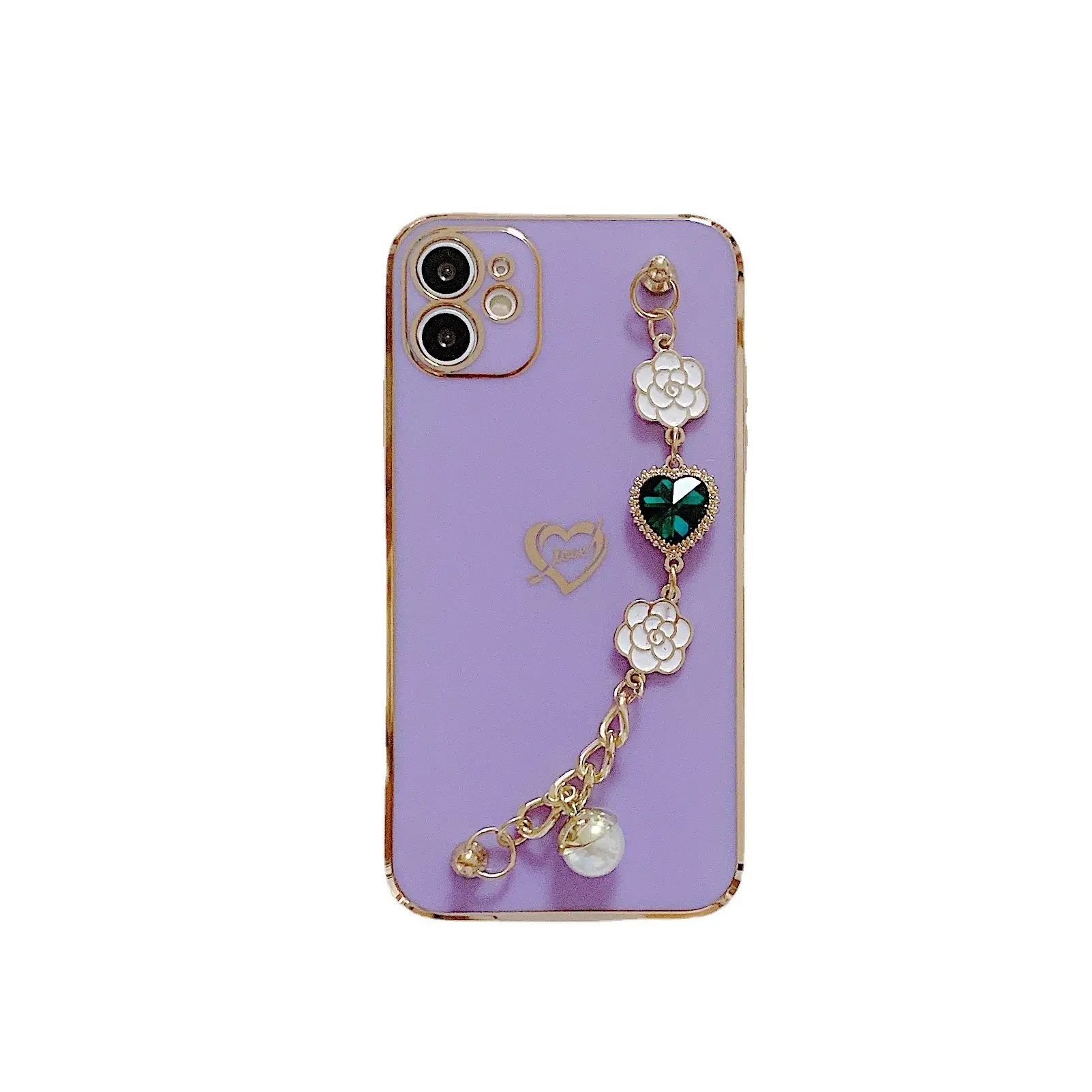 Purple Gold Plated iPhone Case with Love Bracelet - Image 14