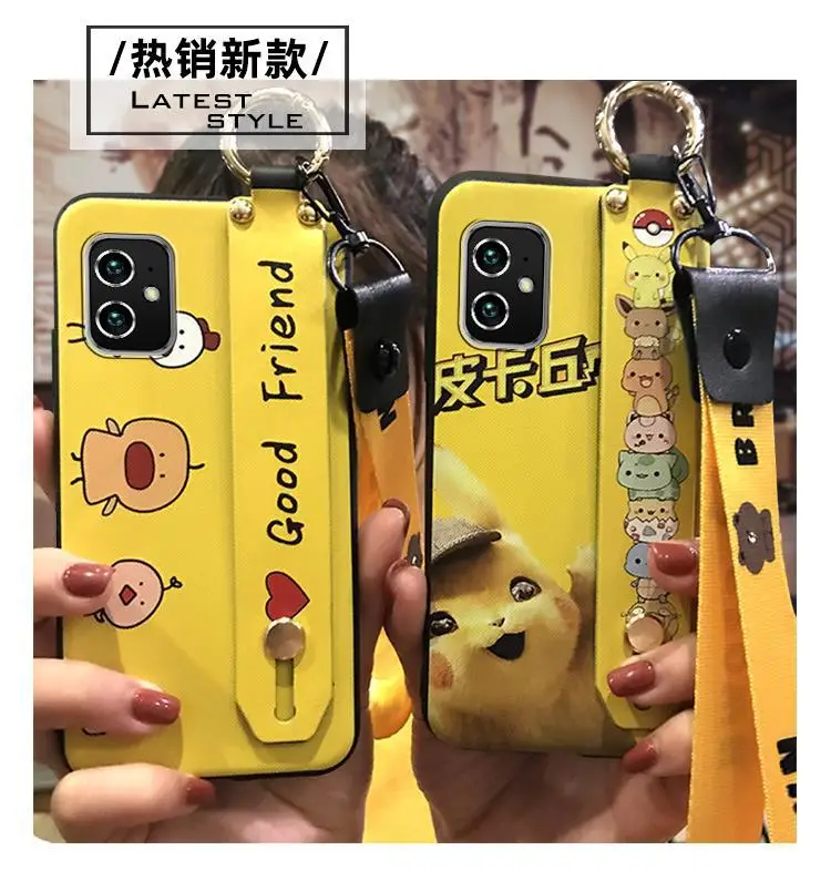 Huawei iPhone Cartoon Protective Case with Wrist Strap — feature 2