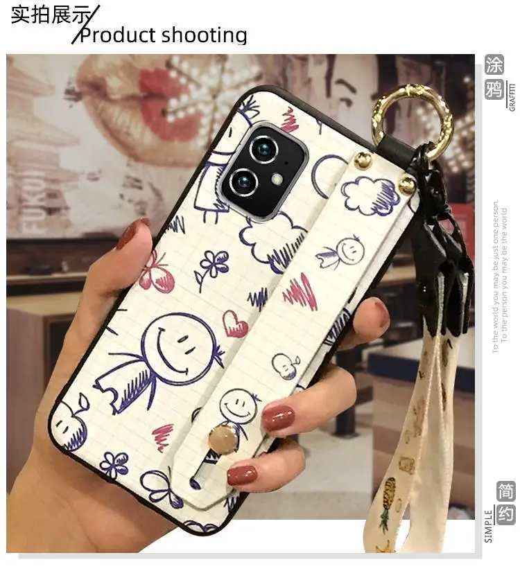 Huawei iPhone Cartoon Protective Case with Wrist Strap — feature 6