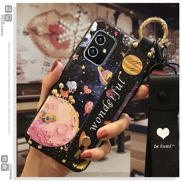 Huawei iPhone Cartoon Protective Case with Wrist Strap — feature 7