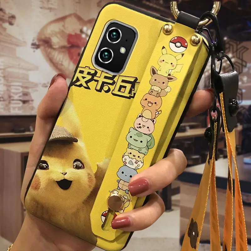 Huawei iPhone Cartoon Protective Case with Wrist Strap