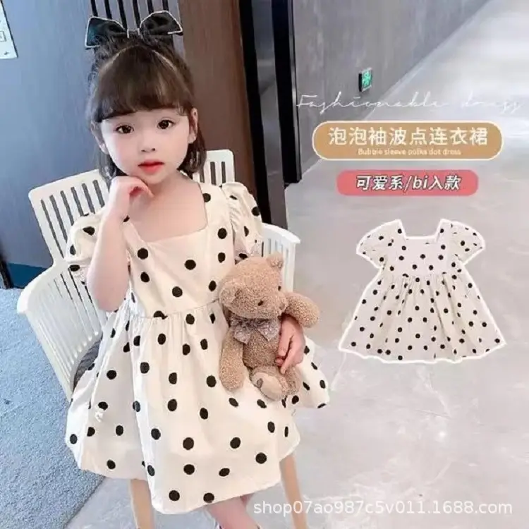Baby Girls Polka Dot Summer Dress Small Medium - Image 8