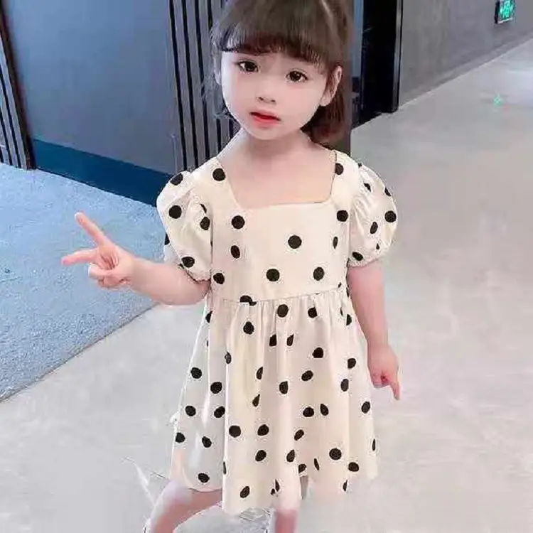 Baby Girls Polka Dot Summer Dress Small Medium - Image 3
