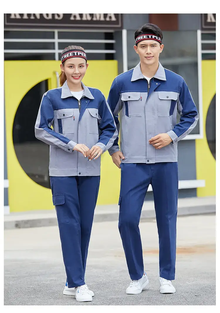 Men Pure Cotton Work Suit Spring Autumn Sweat Absorbent — feature 15