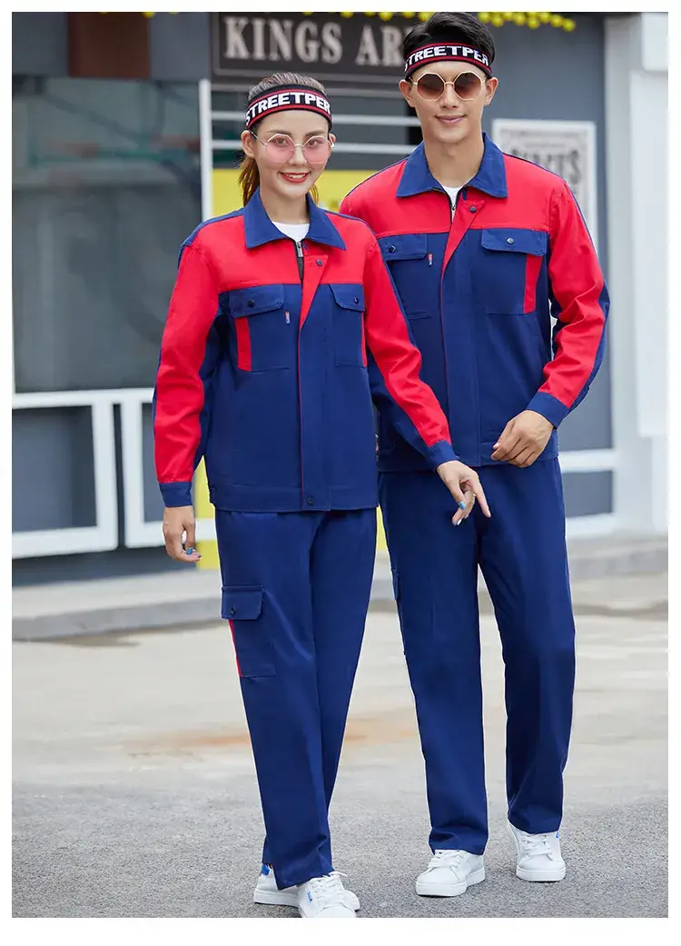 Men Pure Cotton Work Suit Spring Autumn Sweat Absorbent — feature 18