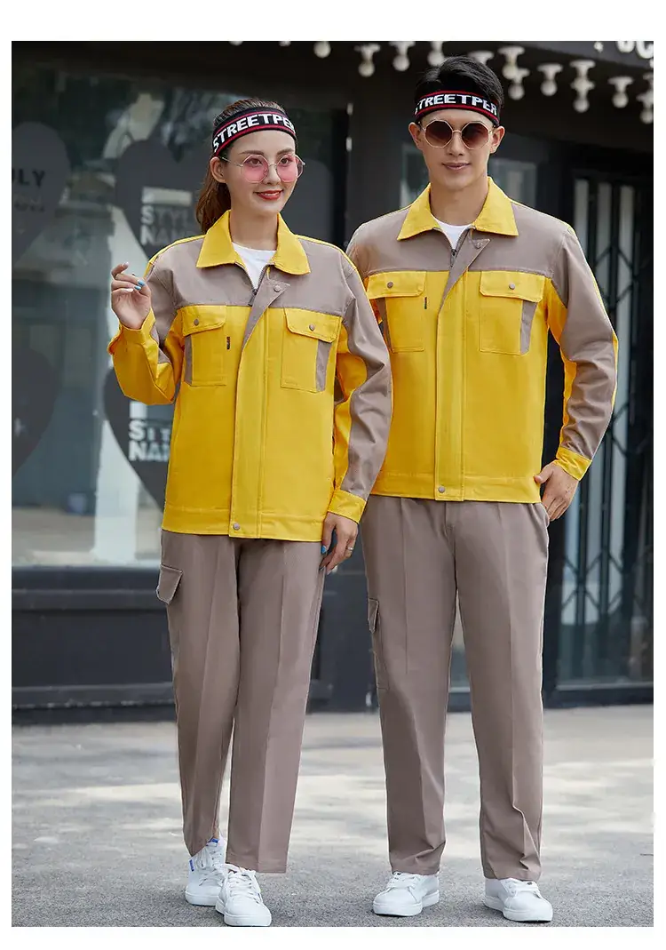 Men Pure Cotton Work Suit Spring Autumn Sweat Absorbent — feature 21