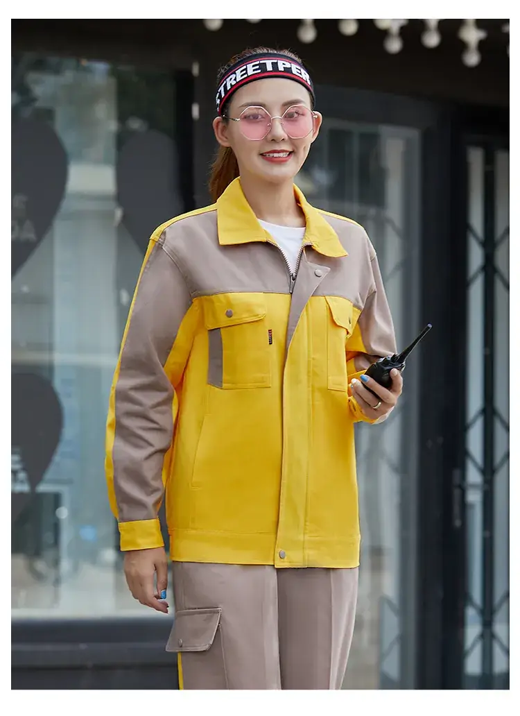 Men Pure Cotton Work Suit Spring Autumn Sweat Absorbent — feature 23