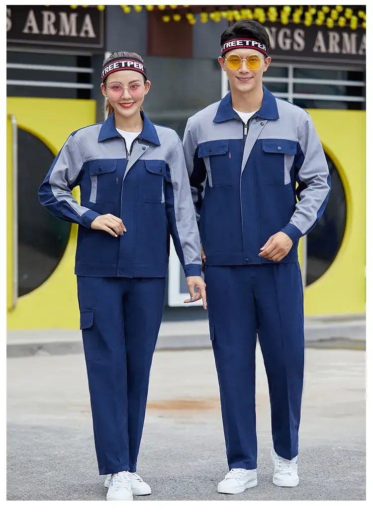 Men Pure Cotton Work Suit Spring Autumn Sweat Absorbent — feature 24