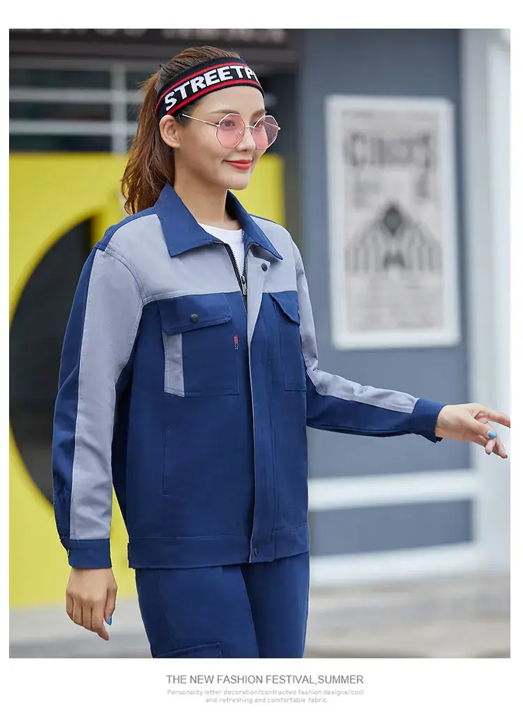 Men Pure Cotton Work Suit Spring Autumn Sweat Absorbent — feature 26