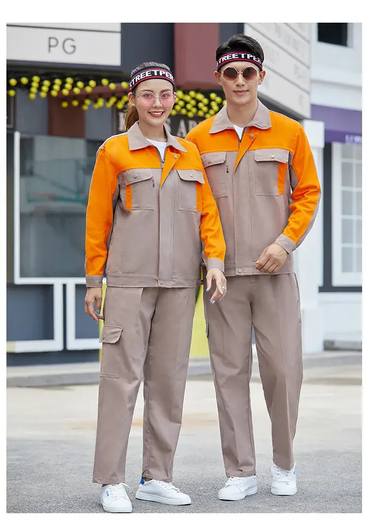 Men Pure Cotton Work Suit Spring Autumn Sweat Absorbent — feature 27