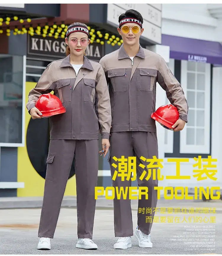 Men Pure Cotton Work Suit Spring Autumn Sweat Absorbent — feature 5