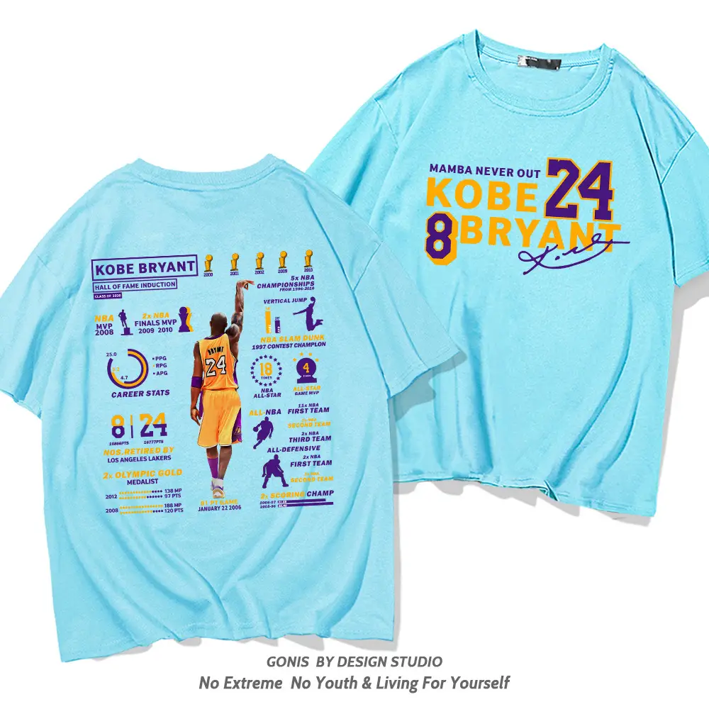 Kobe Bryant Honor Short Sleeve T-Shirt Green - Image 7