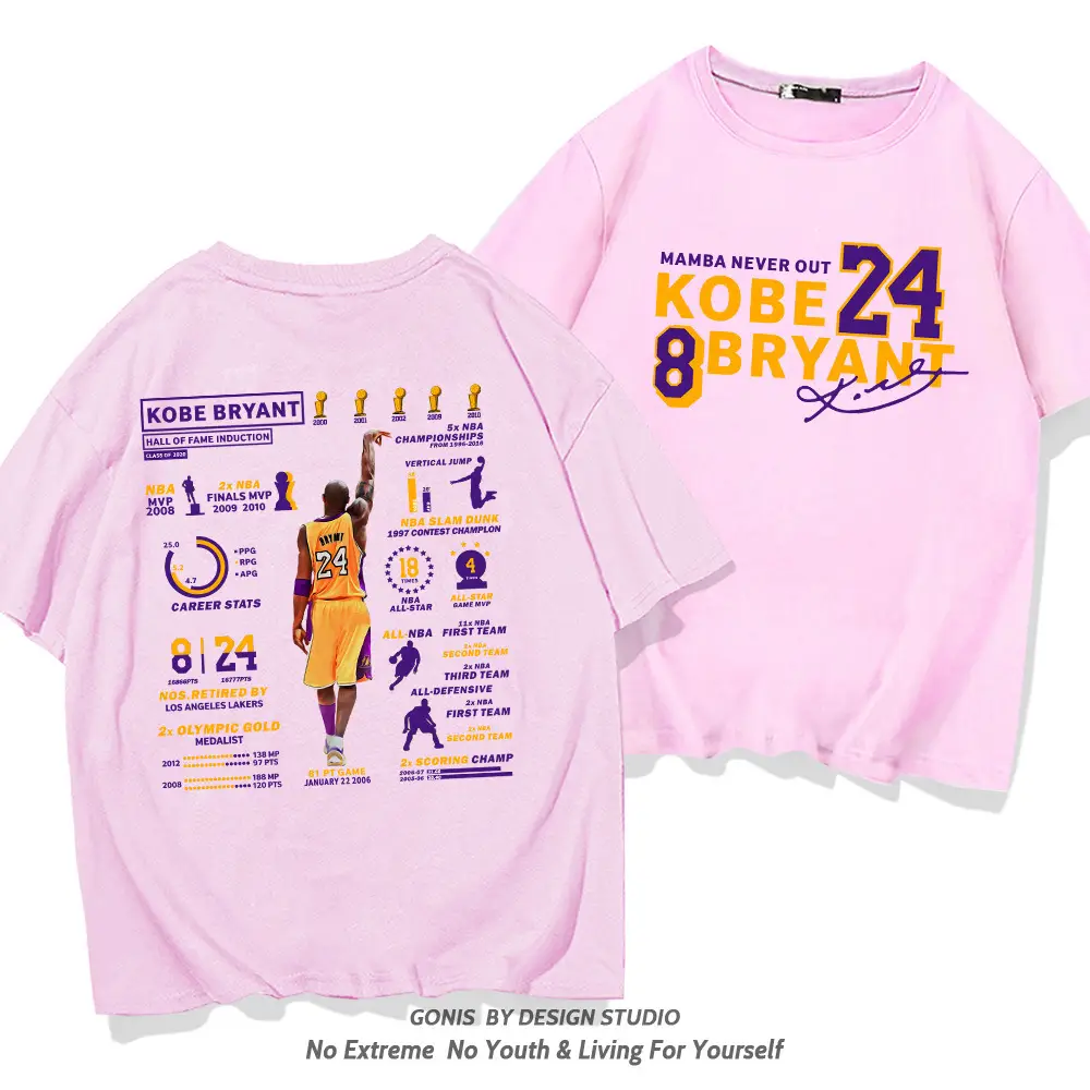Kobe Bryant Honor Short Sleeve T-Shirt Green - Image 4
