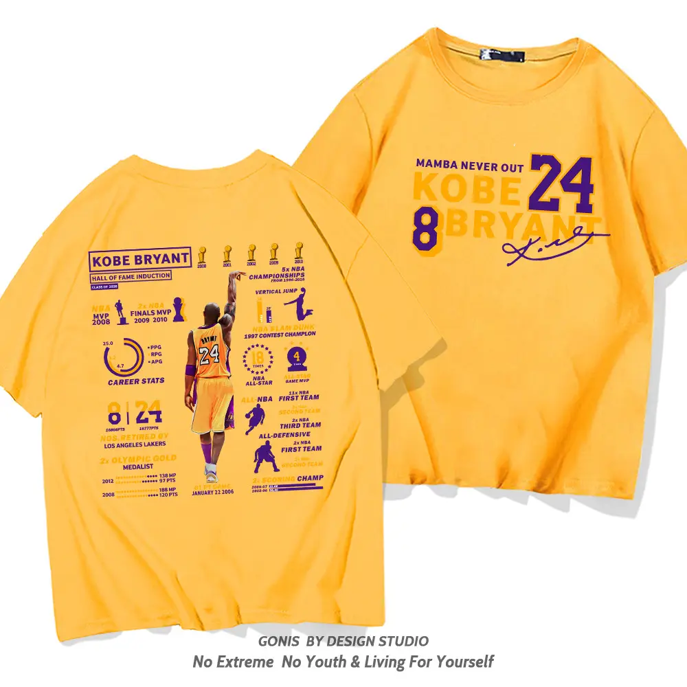 Kobe Bryant Honor Short Sleeve T-Shirt Green - Image 3