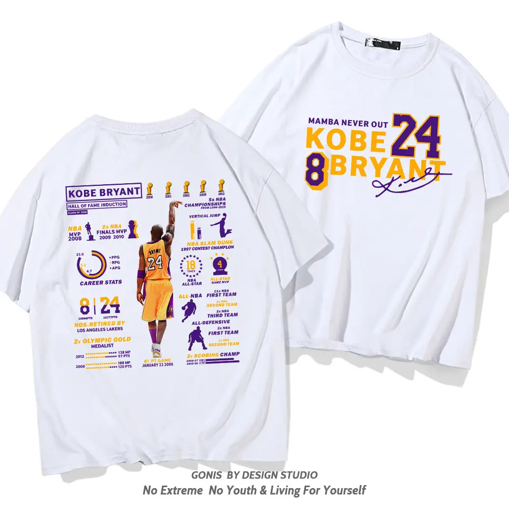 Kobe Bryant Honor Short Sleeve T-Shirt Green - Image 2