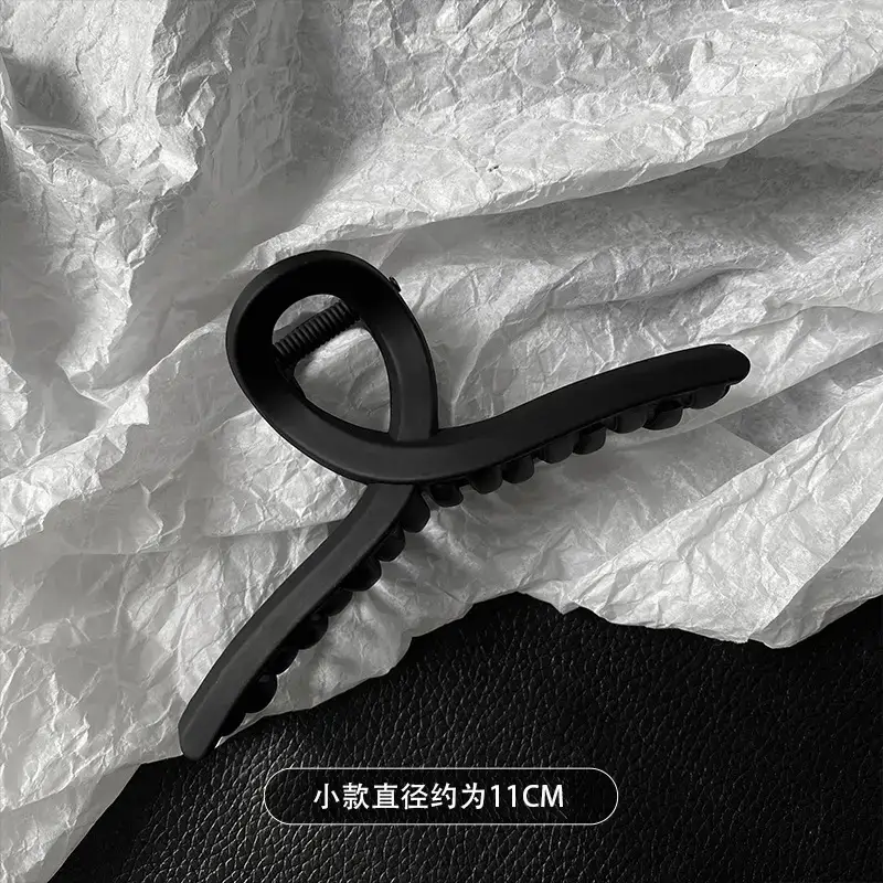 Korean-style Black Hairpin Clip for Women Large Size