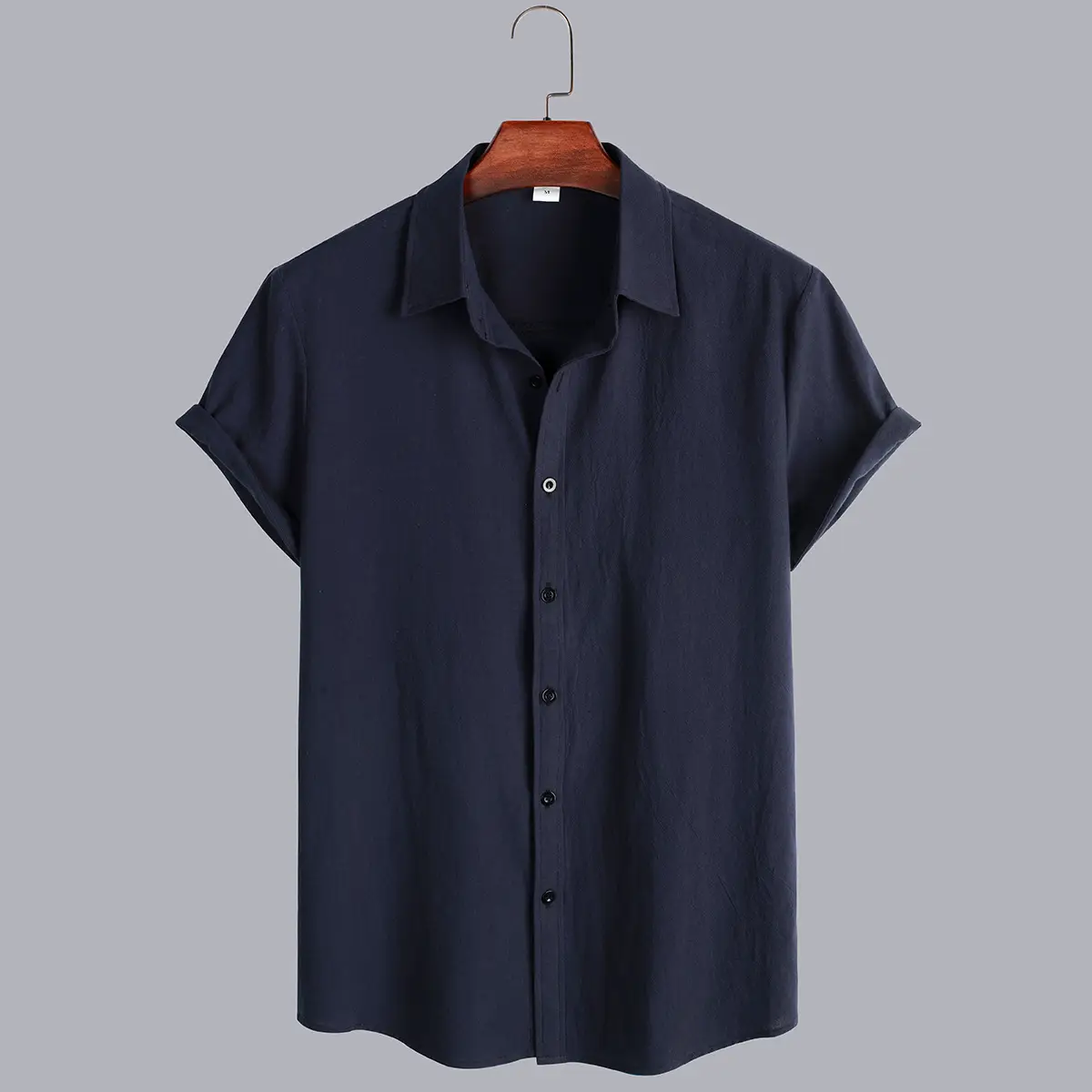 Men's Green Short Sleeve Button Shirt 2021