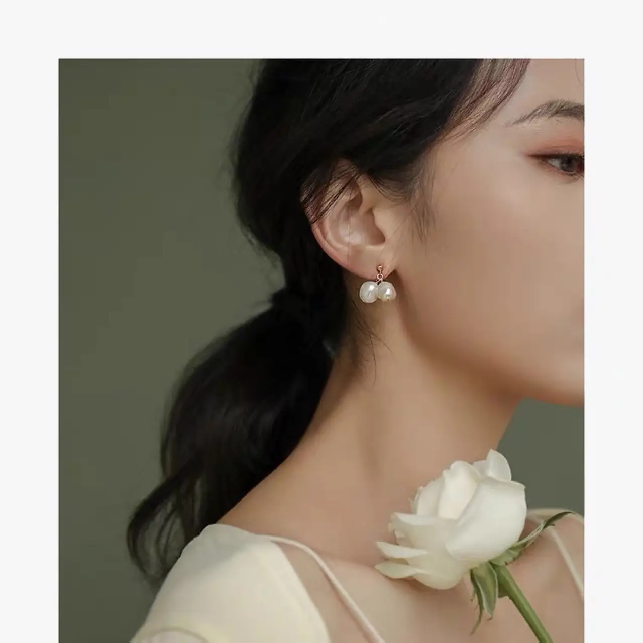 Elegant Pearl Earrings for Women French Style — feature 7